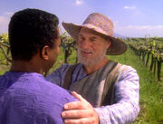 Picard und La Forge im Weinberg