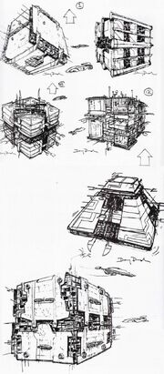 Borg tactical cube design sketches by Doug Drexler
