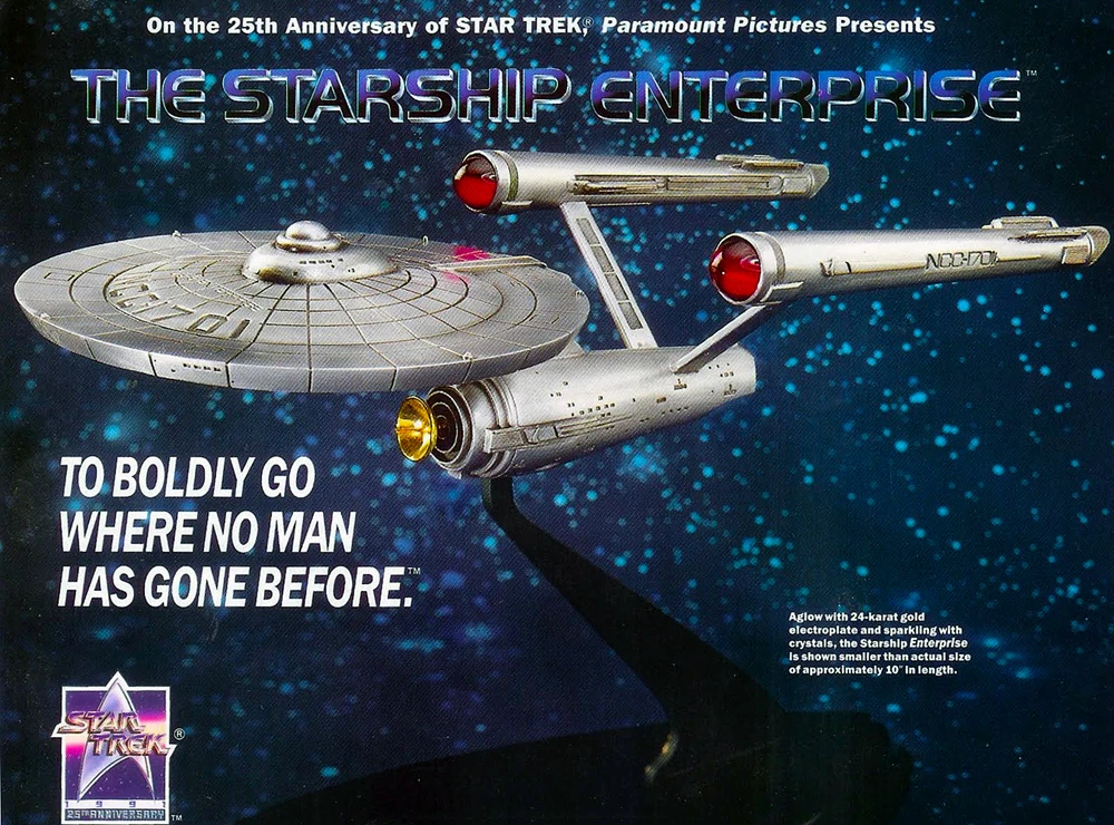 Image Franklin Mint 25th Anniversary USS Enterprise ad.jpg Memory