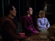 Durkens staff meet to discuss first contact