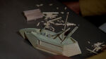 Worf's sailing ship model