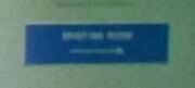Briefing room sign