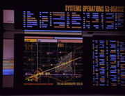 Kurs der USS Voyager um den Tenarus-Cluster