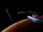 Enterprise-D bei Tyrus VIIa