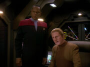 Sisko and Odo review surveillance