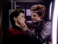 The Intendant and Evil Janeway