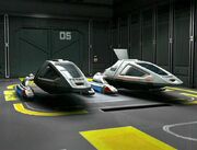 Type 9 shuttles in Intrepid class hangar