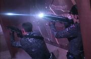Particle rifle fire