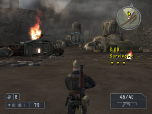 Downed bird in enemy nest crash site