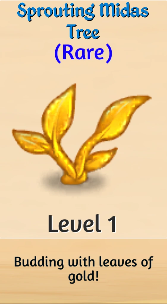 Sprouting Midas Tree Merge Dragons Wiki Fandom
