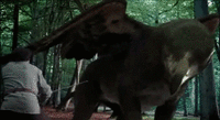 Lancelot fights the Griffin