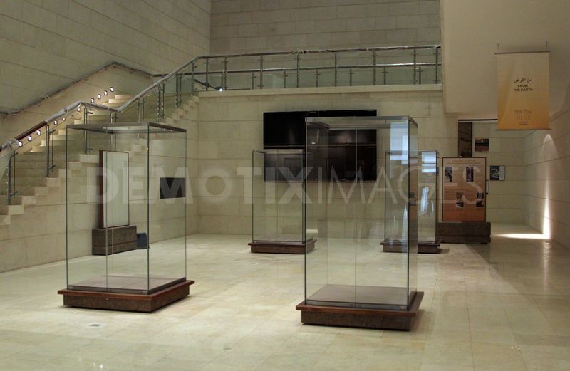 Inside Empty Display Cases Inside Empty Display Cases