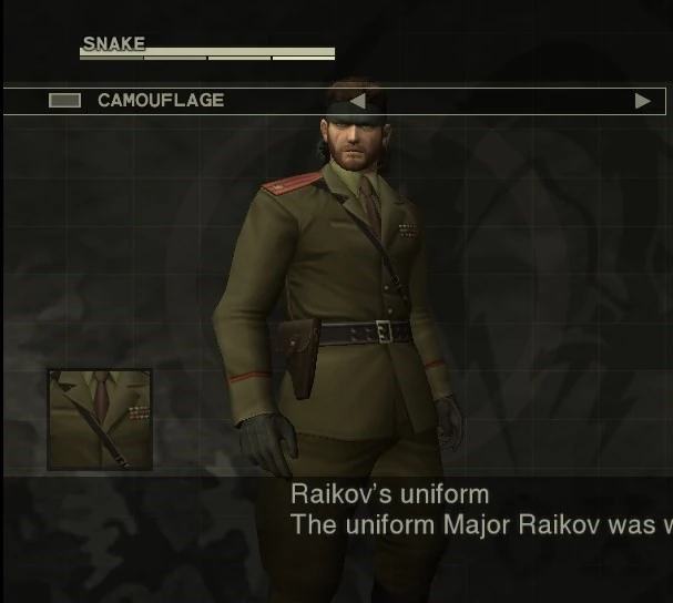 Image Mgs3 hd raikov s uniform.jpg Metal Gear Wiki