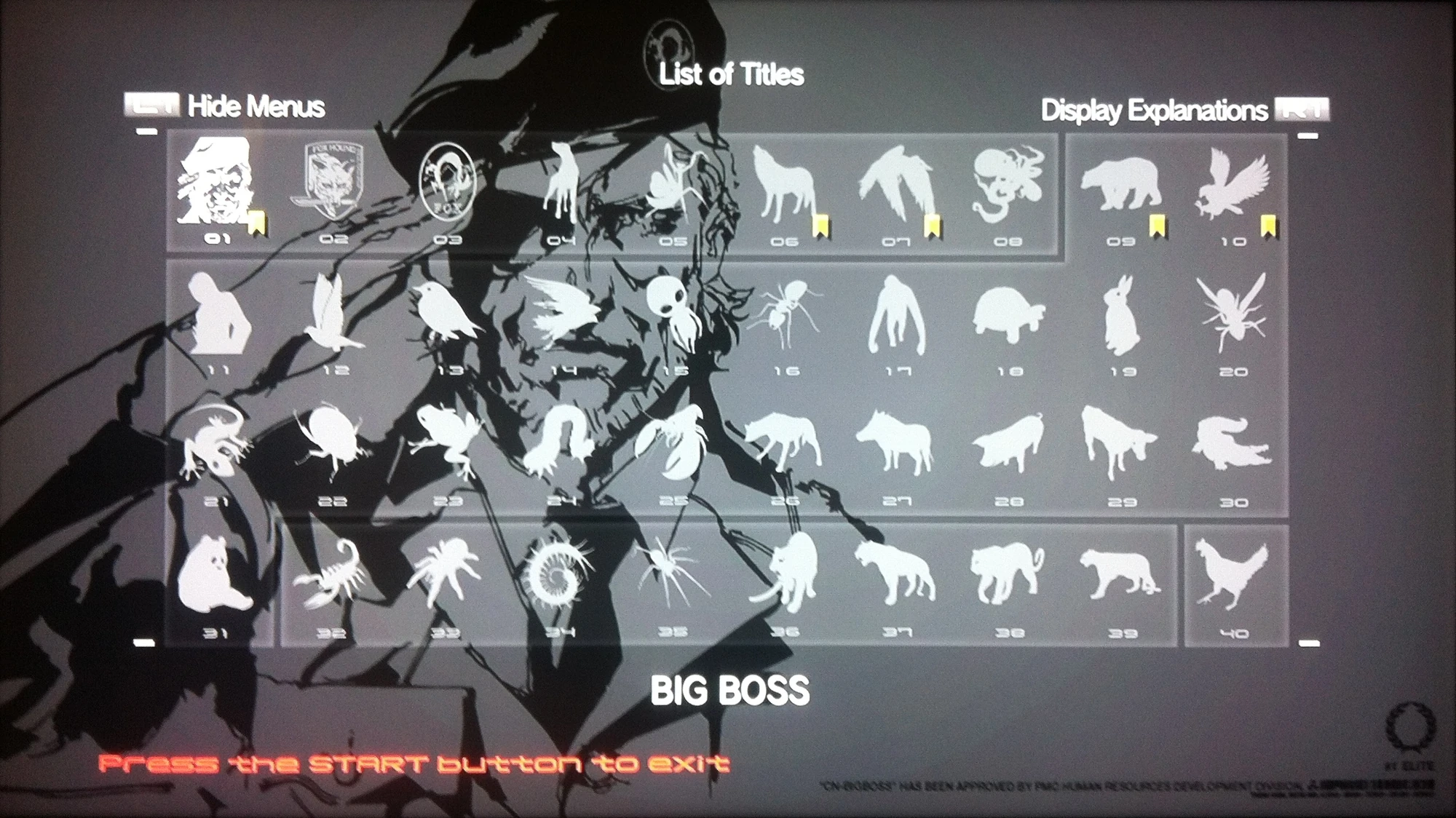 Image Bluerock MGS4 List of Titles.JPG Metal Gear Wiki FANDOM