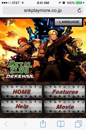 Metal Slug Defense page