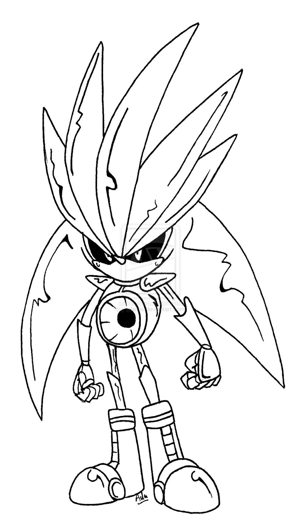 Super Silver The Hedgehog Coloring Pages ~ Shadow The Hedgehog Coloring