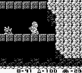 Tsumuri frente a Samus