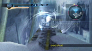 MOM Samus uses Shinespark