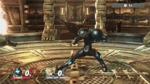 Down Smash Attack (Samus)