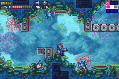 Samus rodeada de Yard-X