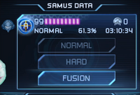 Samus Returns Samus Data Screen and Fusion Mode