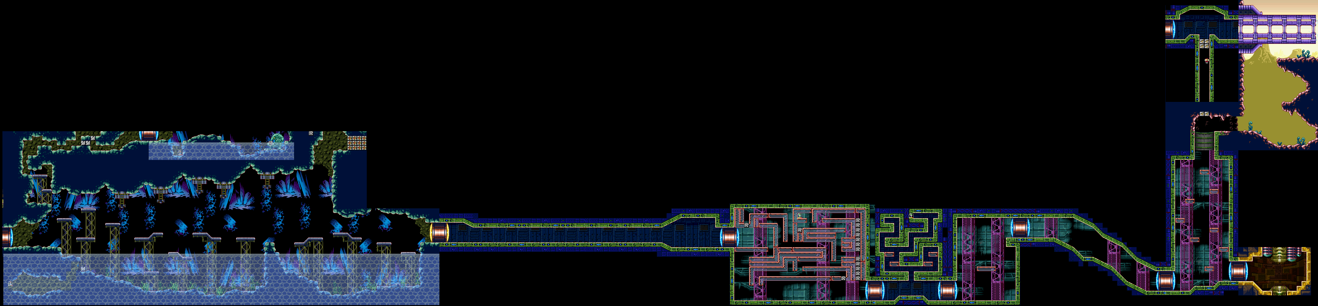 Super Metroid Wrecked Ship Map - Maping Resources.