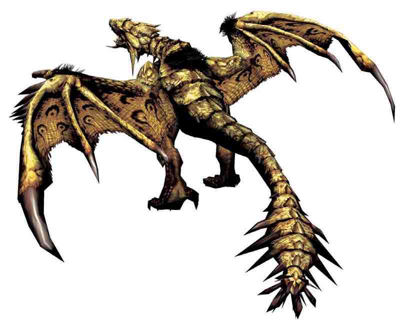 gold rathian statue