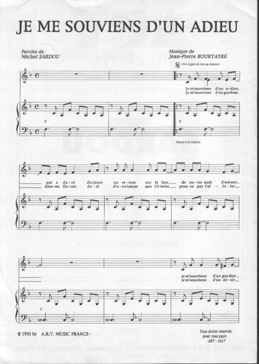 Je Me Souviens D Un Adieu Wiki Michel Sardou Fandom C je m'souviens d'un pardon. je me souviens d un adieu wiki michel