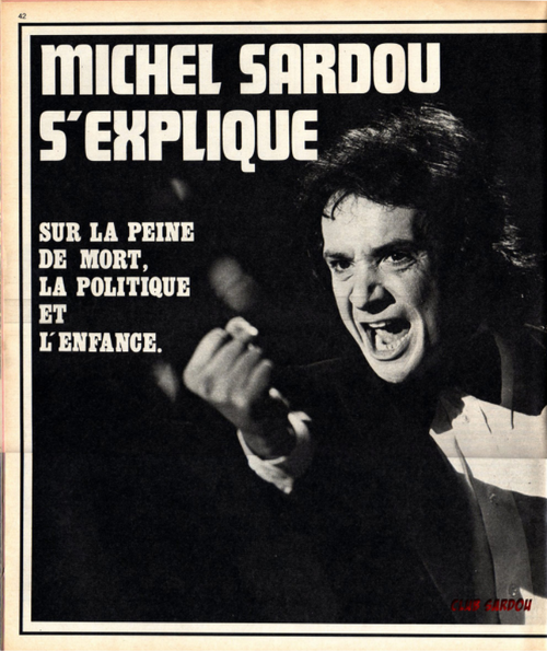 Michel Sardou s'explique sur la peine de mort