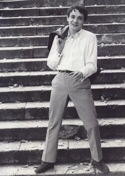 Michel à Montmartre à 18 ans
