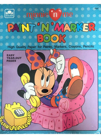 Minnie N Me Paint N Marker Book Mickey And Friends Wiki