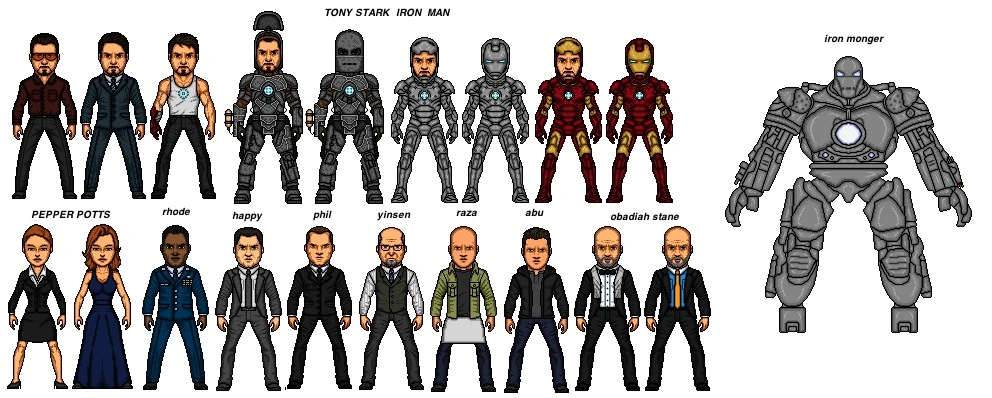 Iron man  Micro heroes movies and tv shows and vidoe game 