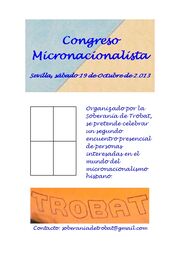 Cartel Congreso Micronacionalista