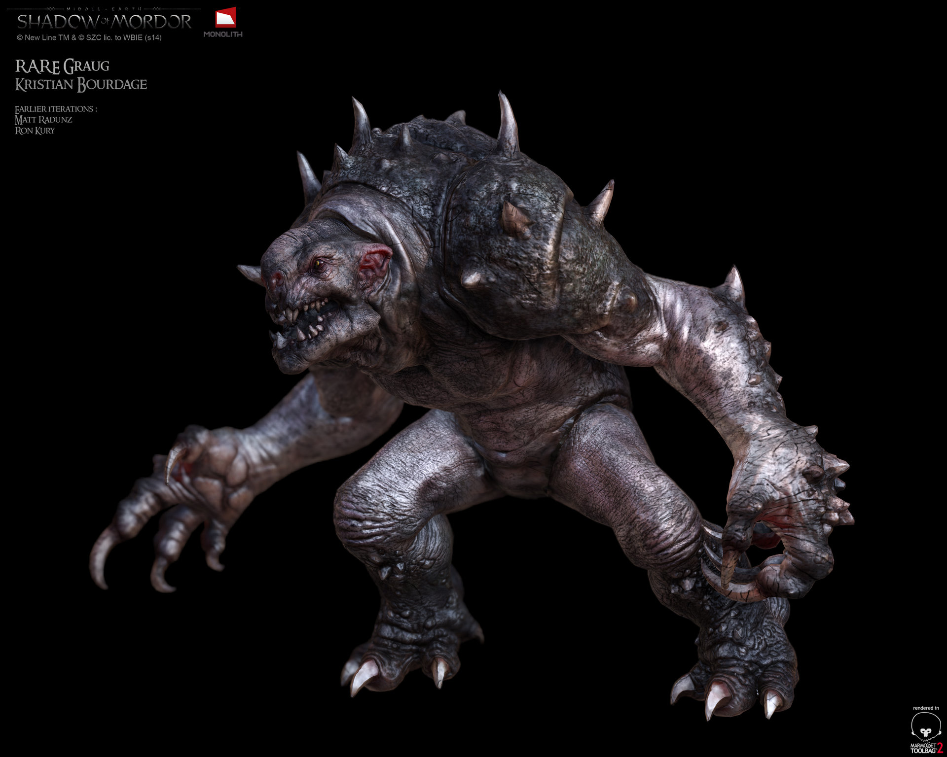 Horned Graug Shadow Of Mordor