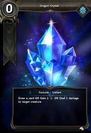Dragon crystal card