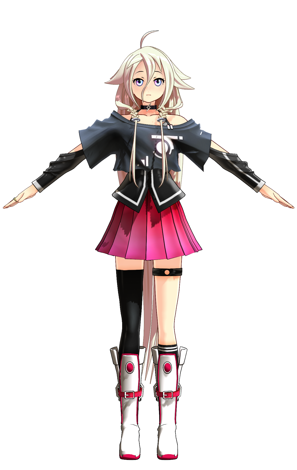 mmd raycast model goes transparent