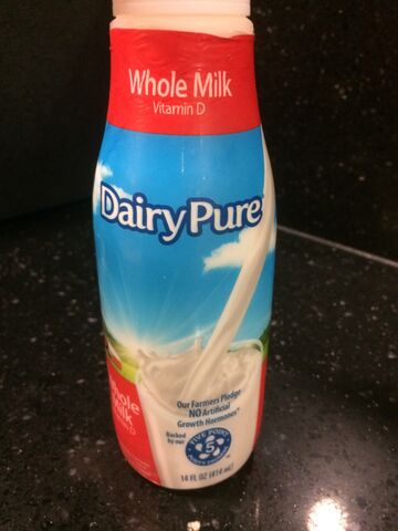 File:Mini bottle of dairy pure whole milk.jpeg