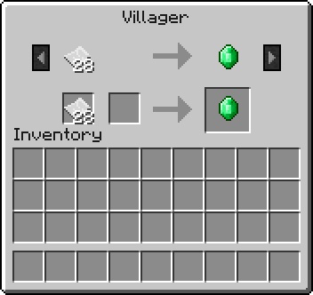 Minecraft Villager Trading Chart