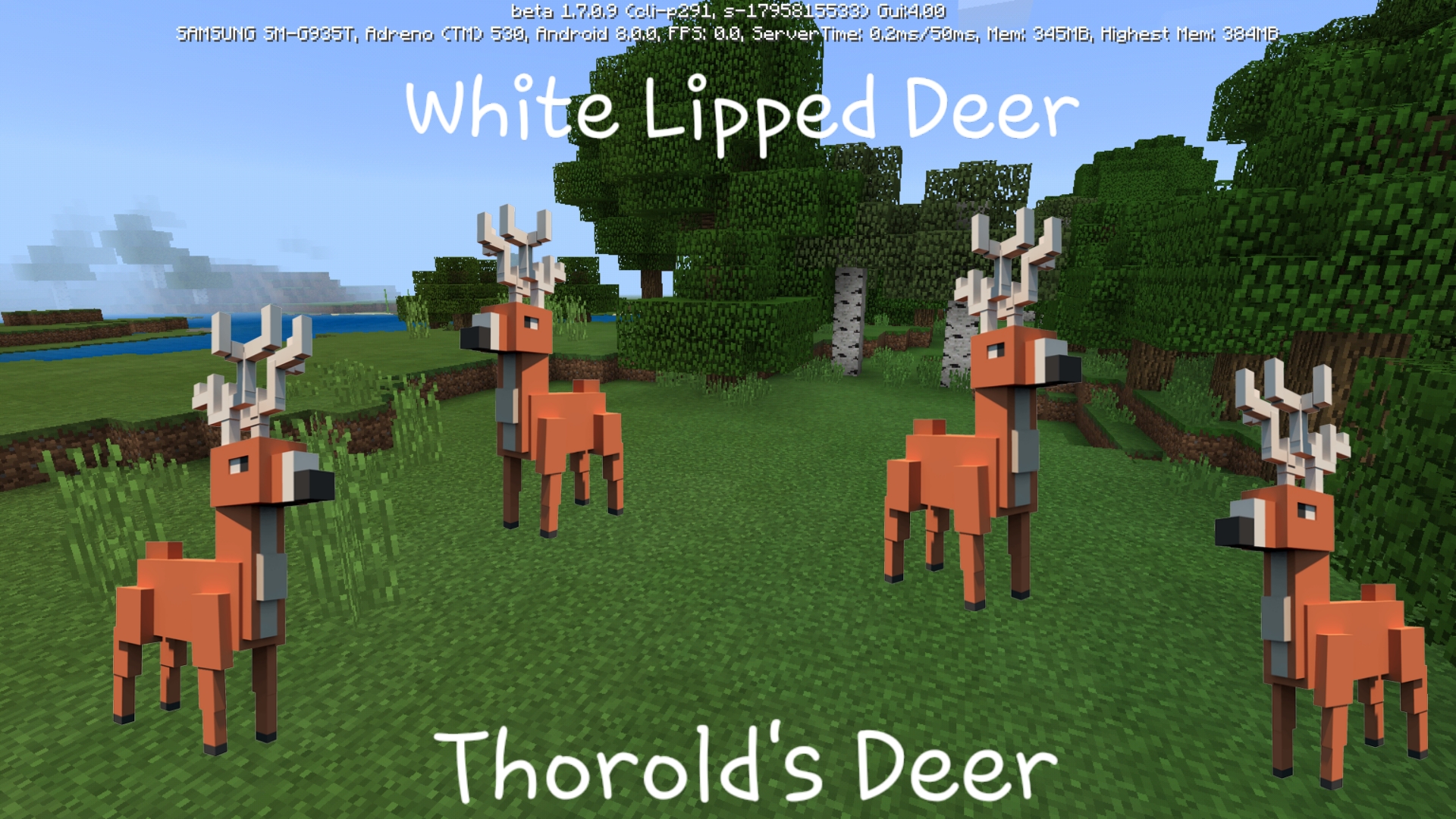 What is the title of this picture ? White Lipped Deer | Minecraft Mobs Wiki | Fandom