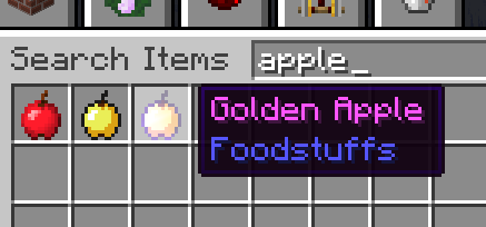 enchanted golden apple java edition minecraft