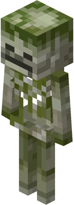 Minecraft Dungeons Mossy Skeleton Minecraft Skin