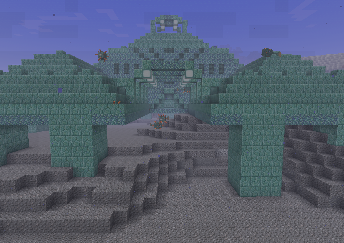 What is the title of this picture ? Ocean Monument/Gallery | Minecraft Wiki | FANDOM powered by Wikia