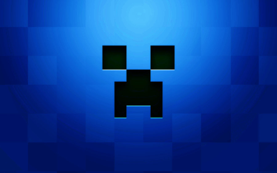 Minecraft Blue Background 