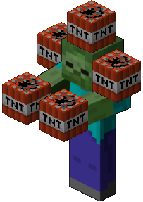 image minecraft tnt zombie png minecraft wiki fandom powered