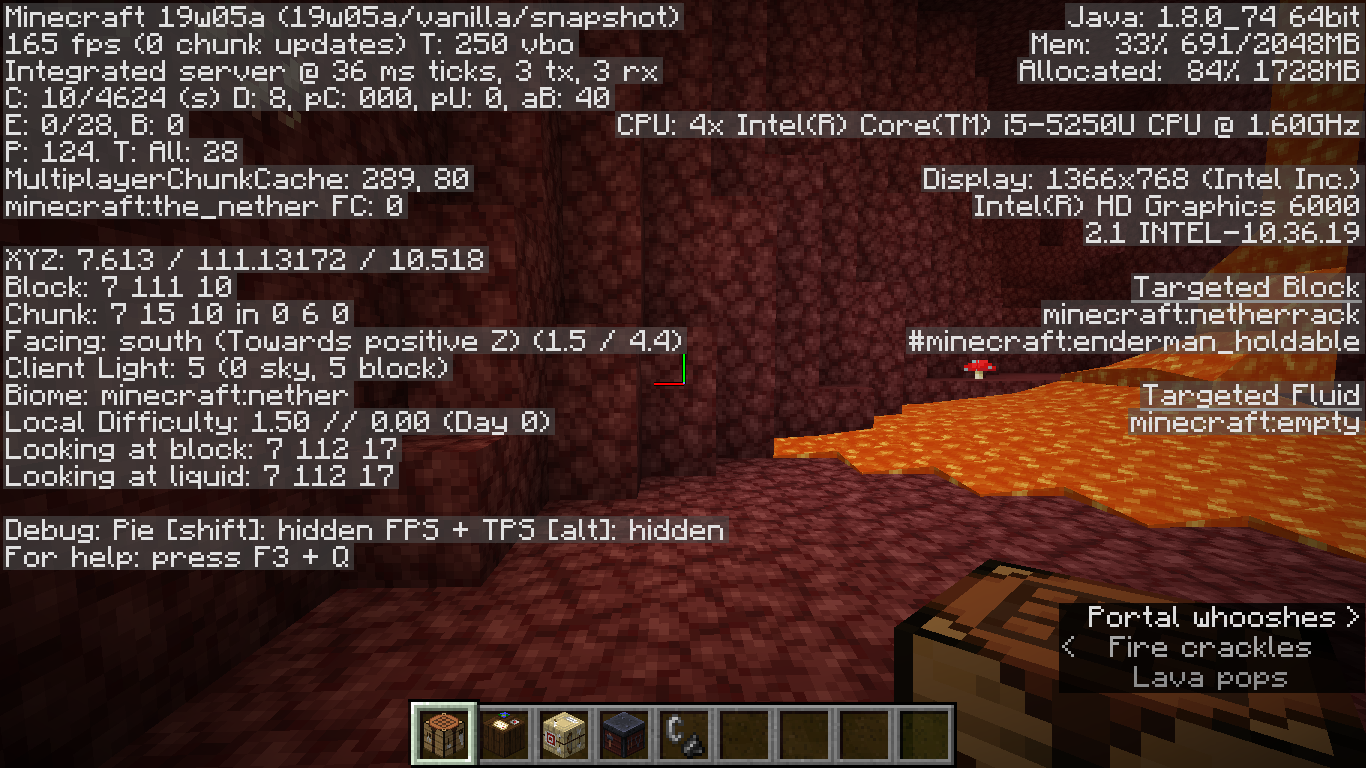 What is the title of this picture ? 50+ F3 Debug Minecraft - 最高のMinecraft画像