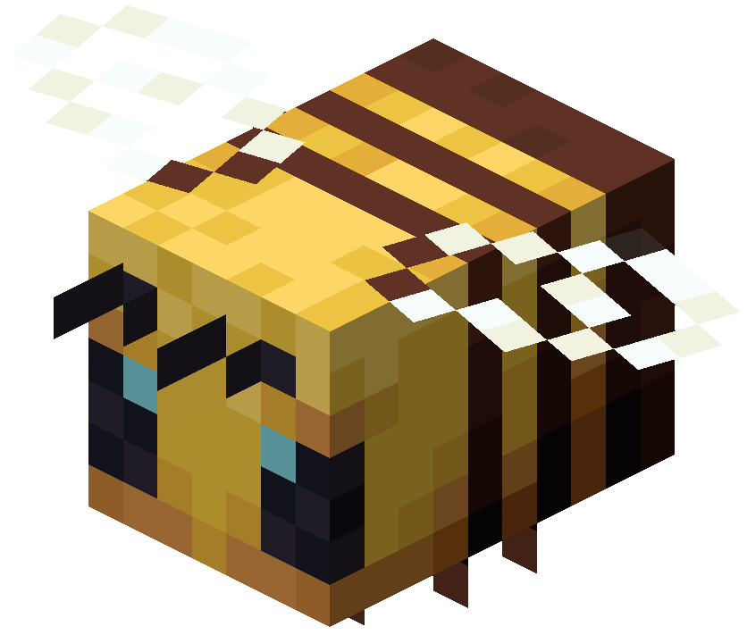 minecraft bee skin layout