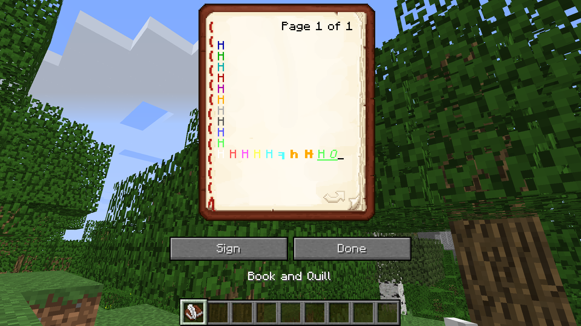 How To Make A Book And Quill In Mc