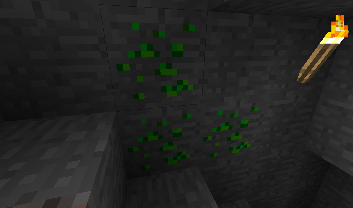What is the title of this picture ? Emerald Ore | Minecraft Extreme Wiki | FANDOM powered by Wikia