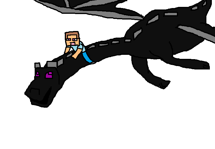 Image - Steve riding ender dragon.png | Minecraft ...