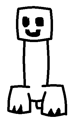 image smiling creeper template png minecraft fanfictions wiki